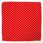 Bandeau bandana &agrave; pois - Rouge,
