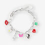 Lucky Charms Silver Chain Bracelet,