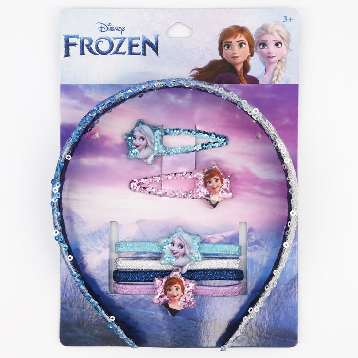 Disney Frozen Hair Accessories Set &ndash; 7 Pack, Purple,