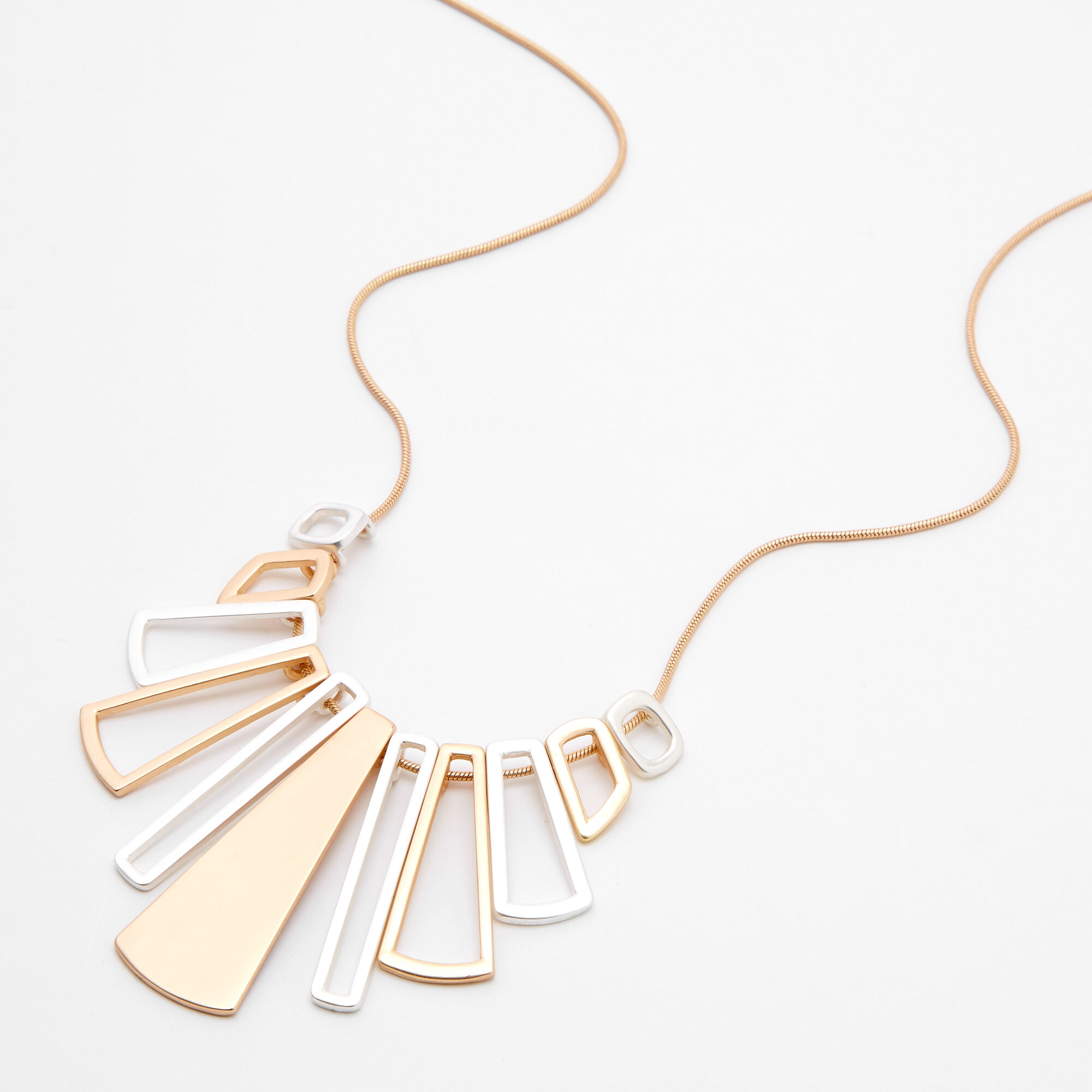 Geometric pendant clearance necklace