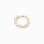 Gold Stainless Steel 18G Baguette Crystal Cartilage Clicker Earring,