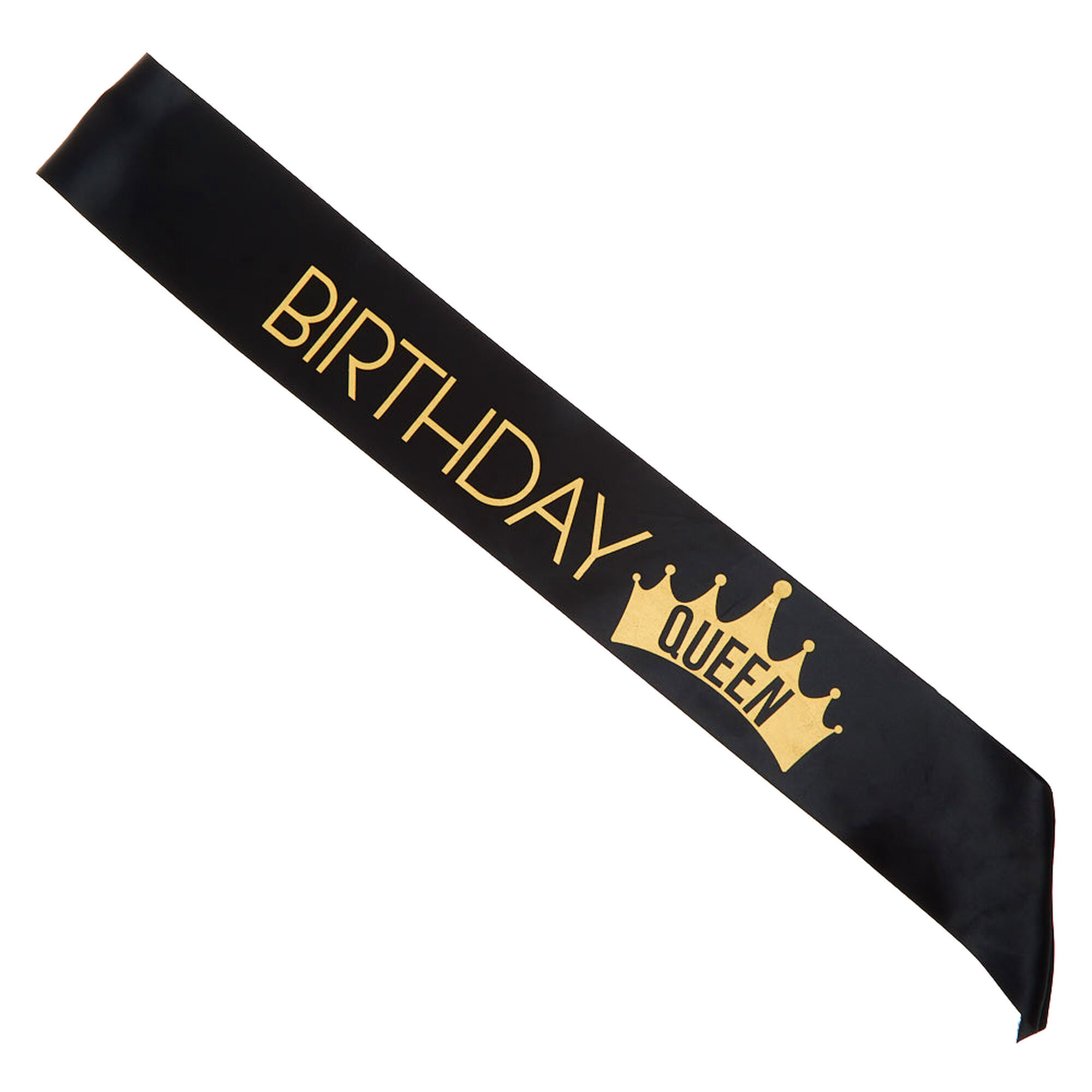 View Claires Birthday Queen Sash Black information