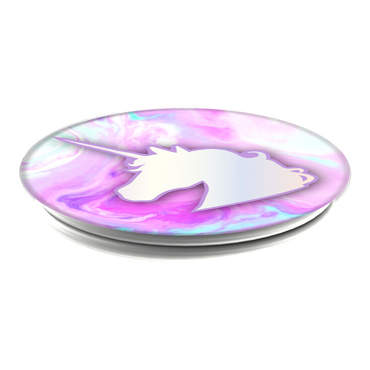 PopSocket PopGrip interchangeable licorne effet marbr&eacute;,