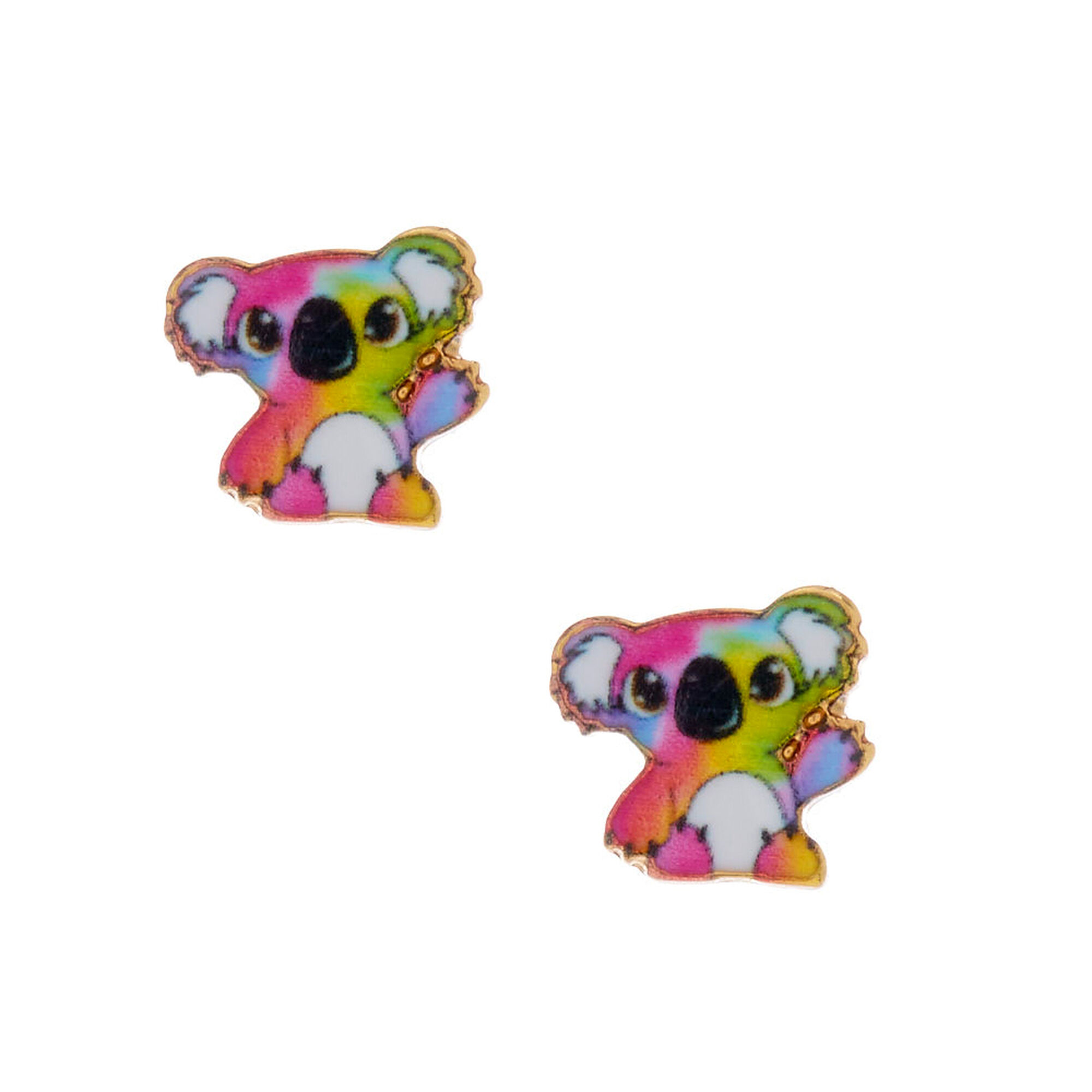 View Claires 18Ct Plated Kylie The Koala Stud Earrings Gold information