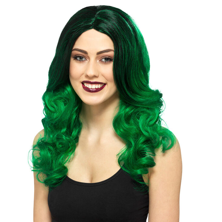 Green Ombre Halloween Wig Claire's 24466 1 Green Ombre Halloween Wig 9744htmllangen GB
