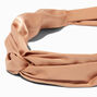 Nude Silky Bow Twist Headwrap,