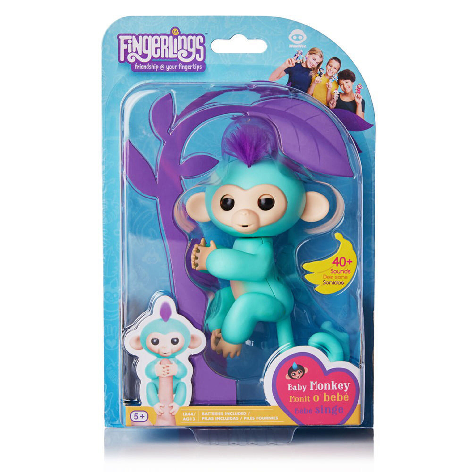 WowWee Fingerlings Interactive Baby Monkey Toy Zoe Claire