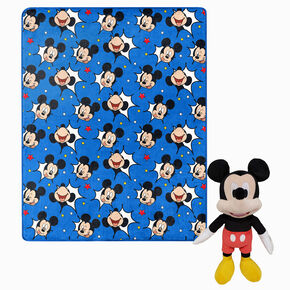 Disney Mickey Mouse Hugger Pillow &amp; Silk Touch Throw Set,