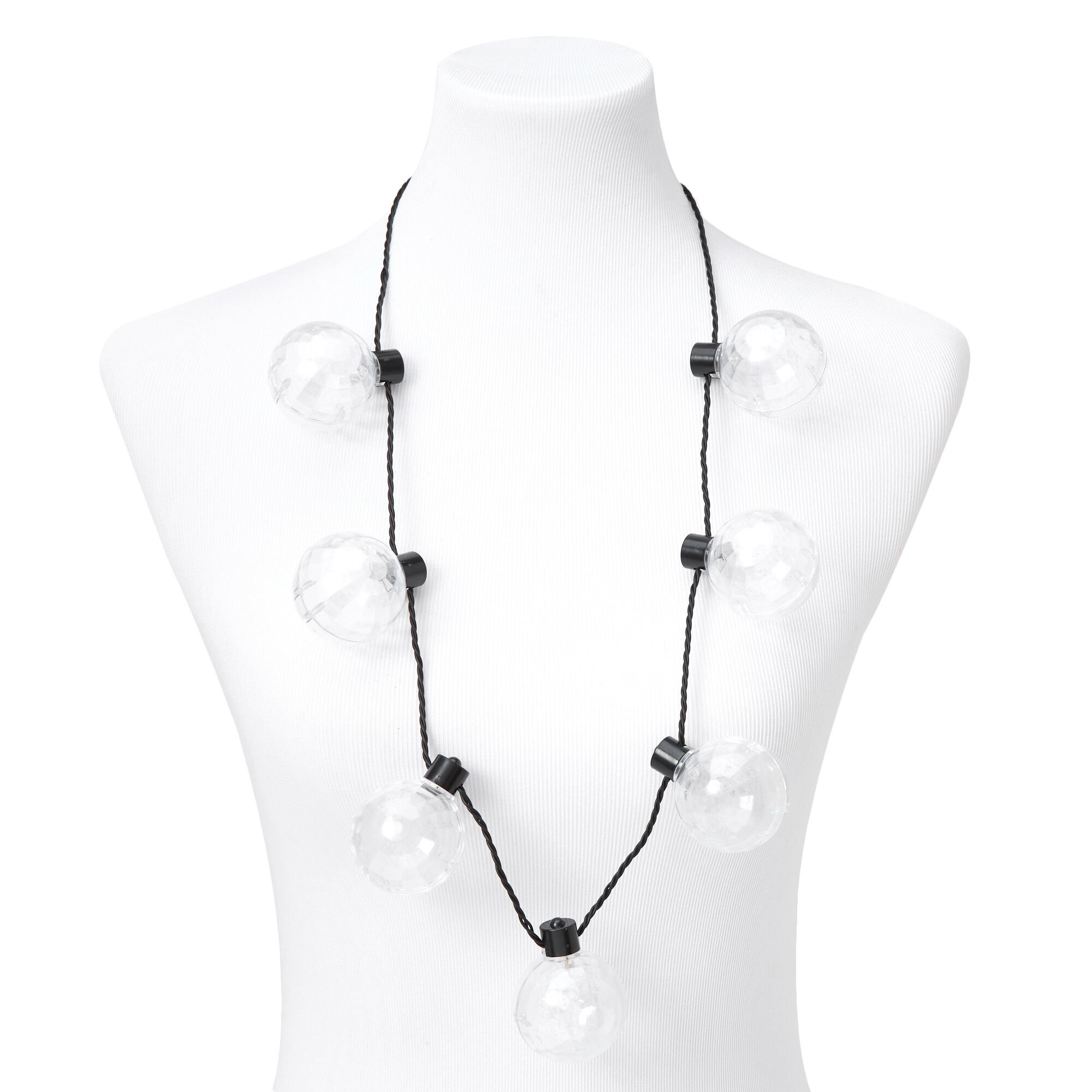 New Year's Eve 16'' Disco Ball Lite Up Necklace,