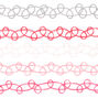 Tattoo Choker Necklaces - Pink, 5 Pack,