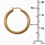 Gold-tone Stainless Steel 4MM Huggie Hoop Earrings,