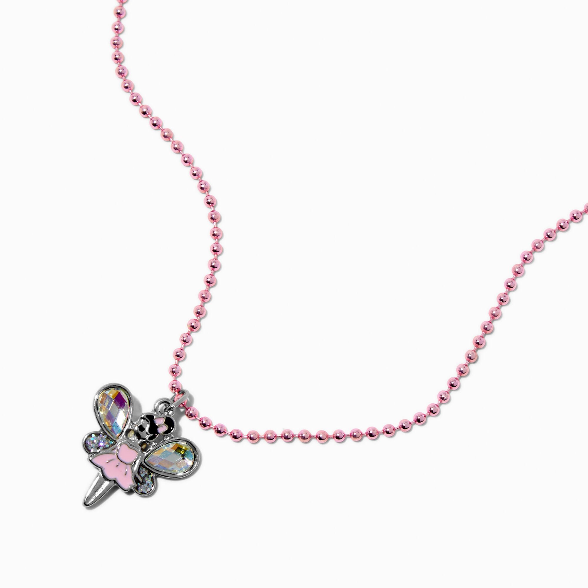 Claire's Club Fairy Pendant Necklace,