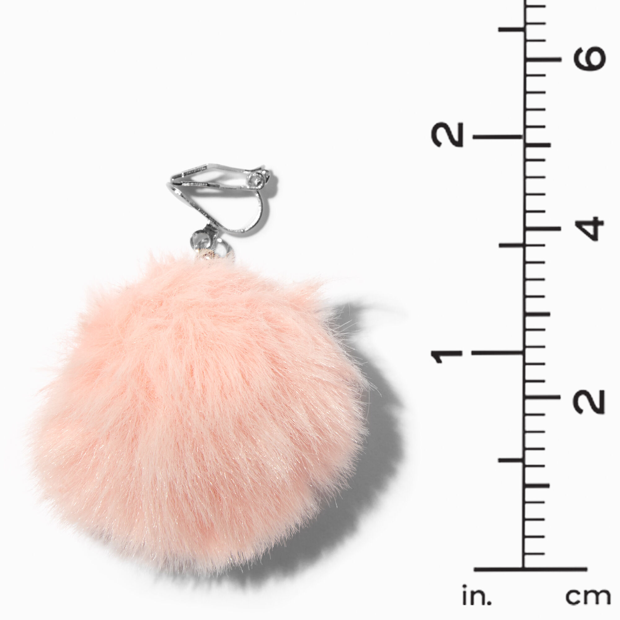 Clip on pom sales pom earrings