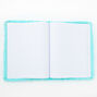 Sparkling Unicorn Plush Sketchbook - Turquoise,