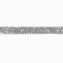 Hematite Zig Zag Crystal Choker Necklace,
