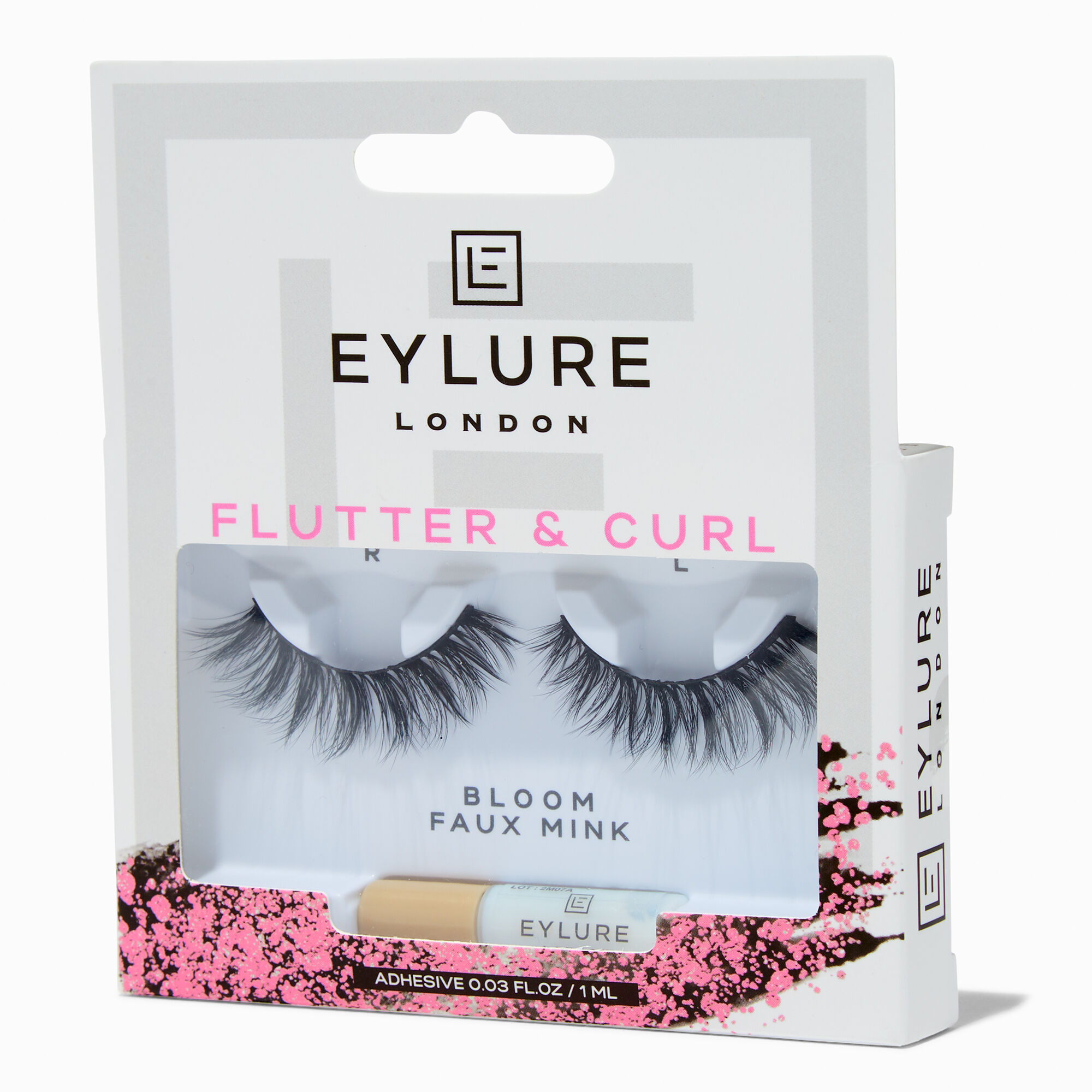 Claire's Eylure Flutter & Curl Faux Mink Eyelashes - Bloom