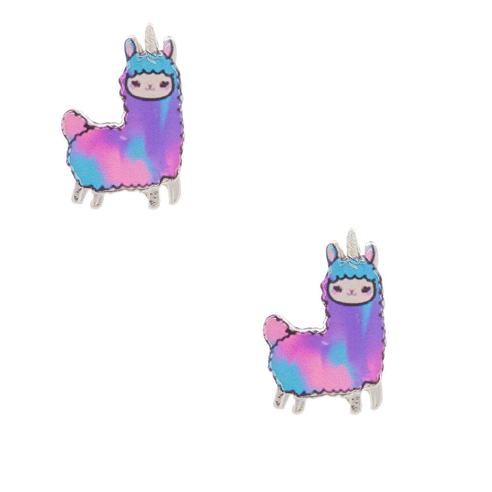 Llamacorn earrings deals