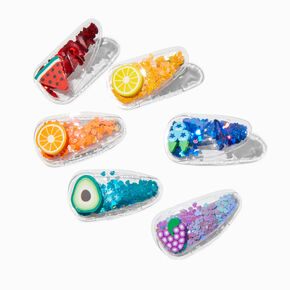 Claire&#39;s Club Rainbow Fruit Shaker Snap Hair Clips -  Pack,