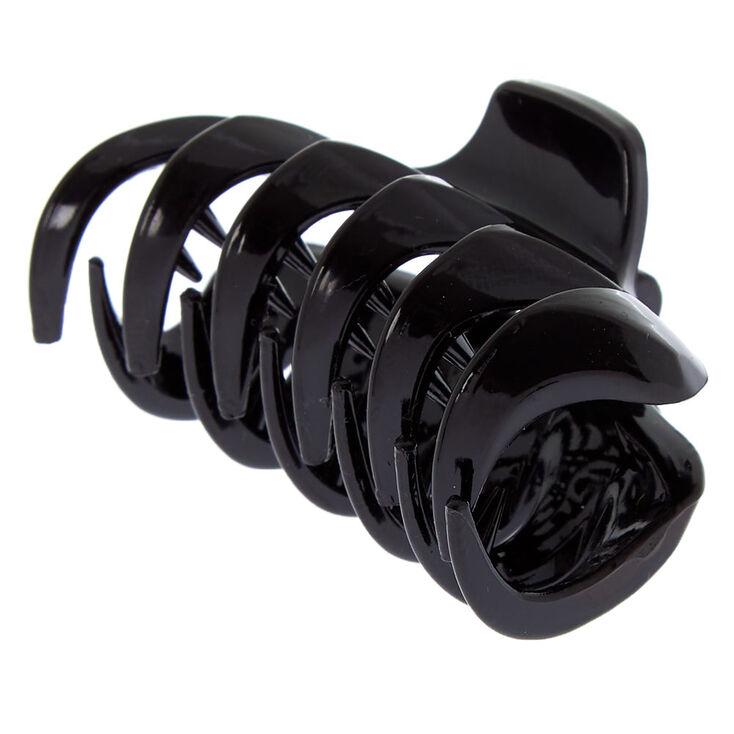 Shiny Spike Hair Claw - Black,