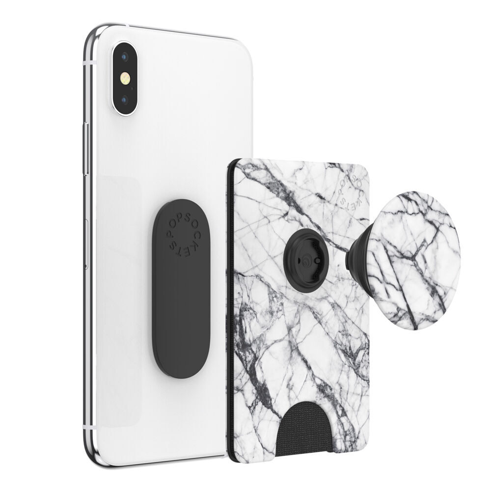 PopWallet+ Dove White Marble,