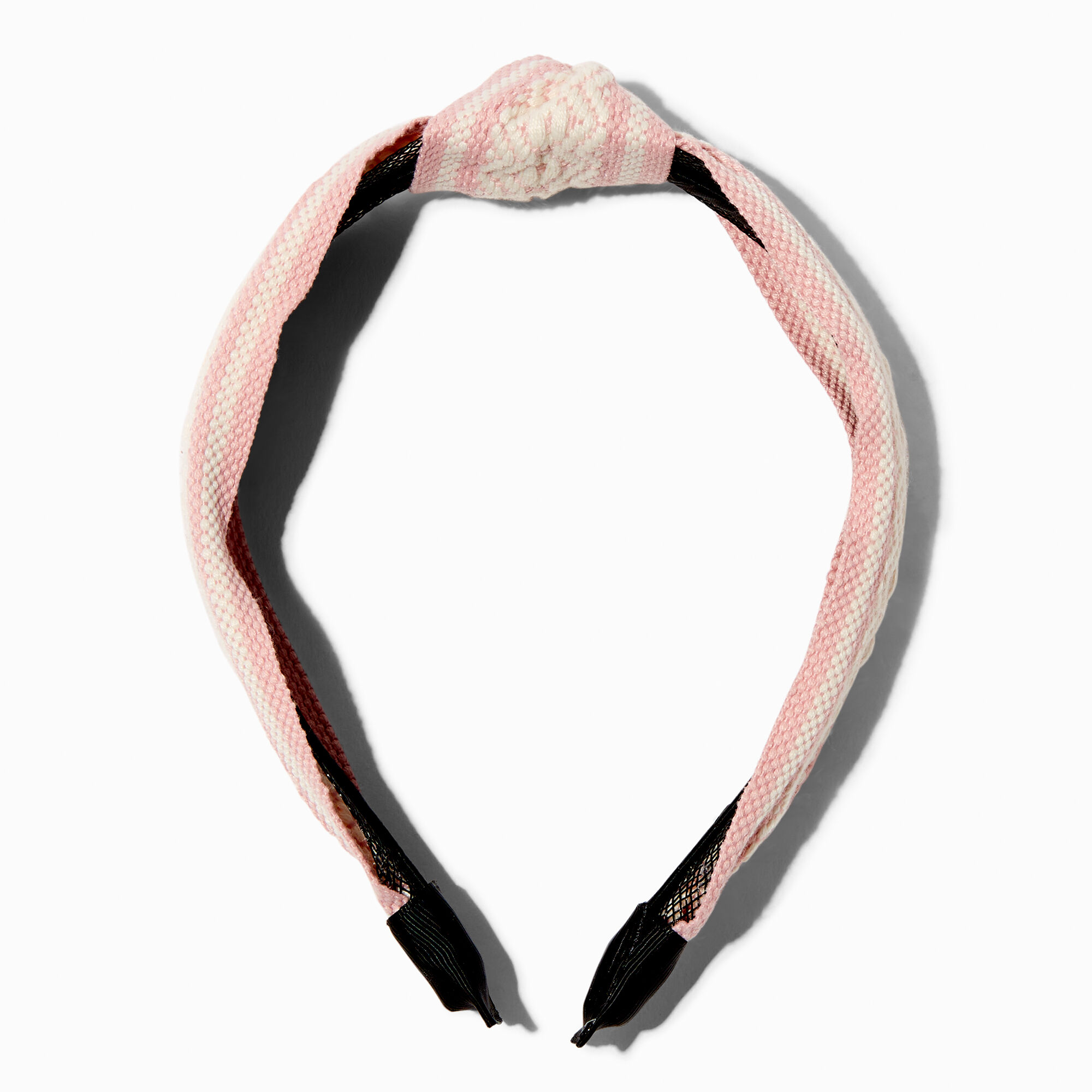 View Claires Blush Woven Tribal Headband Pink information