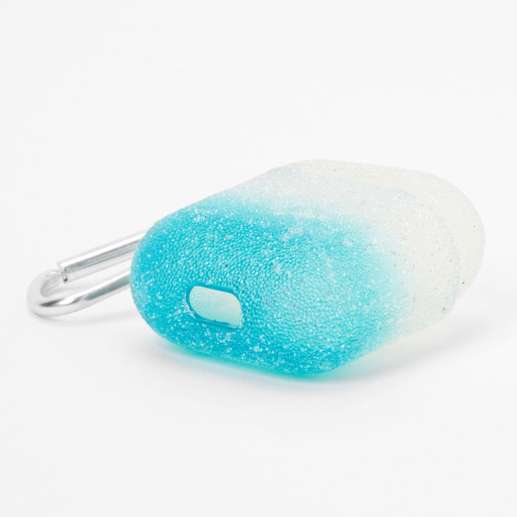 &Eacute;tui pour &eacute;couteurs &agrave; paillettes caviar avec d&eacute;grad&eacute; de tons vert menthe- Compatible avec les AirPods&reg; de Apple,