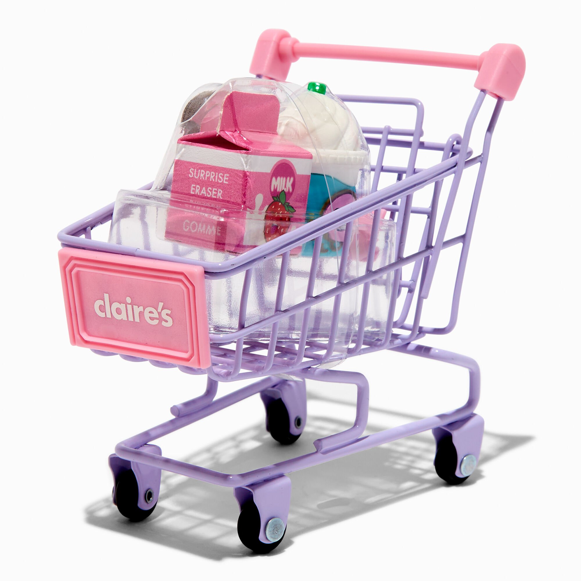 Shopping Cart Eraser & Sharpener Stationery Set,