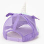 Sequin Unicorn Baseball Cap - Purple,