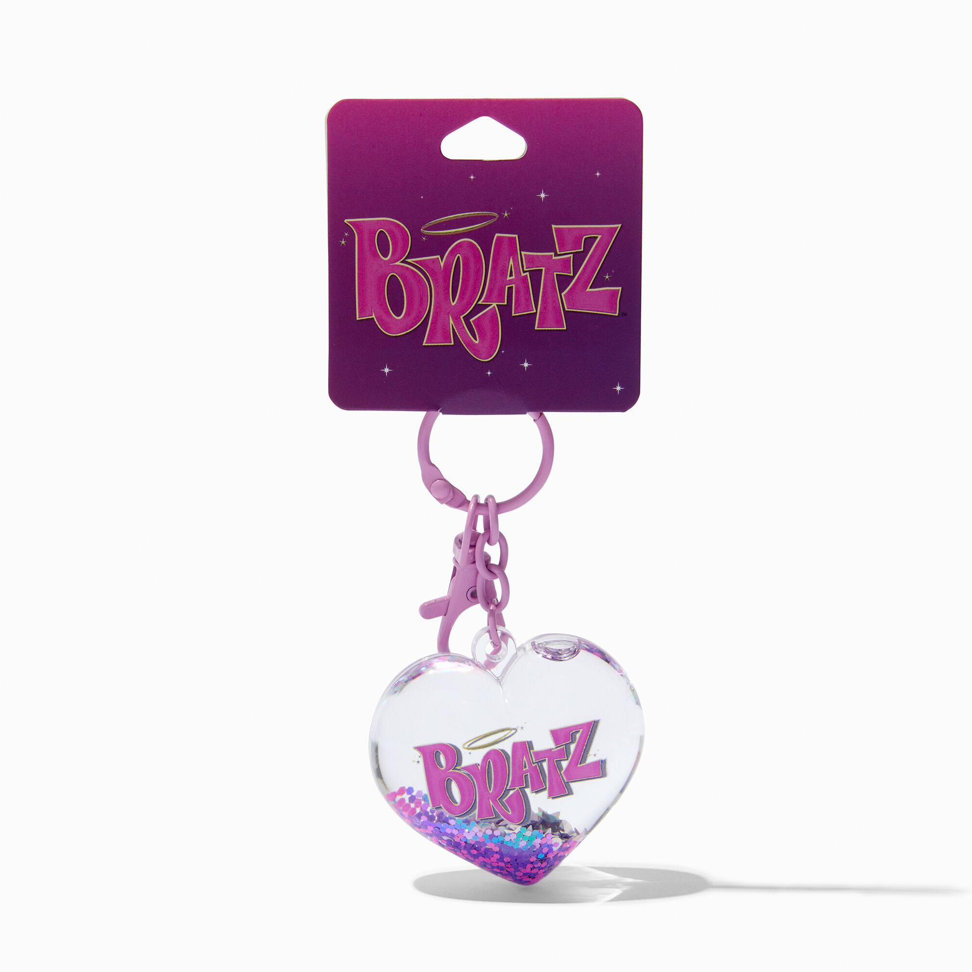 View Claires Bratz WaterFilled Keyring Purple information