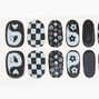 Black &amp; White Vegan Nail Wraps Set - 24 Pack,