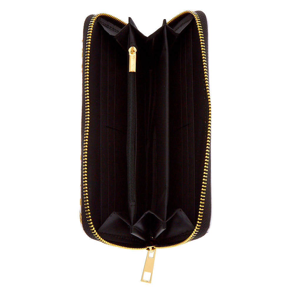 Gold Marble Initial Wristlet - G,