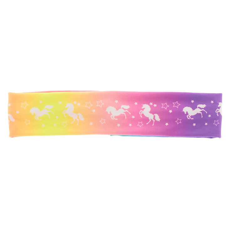 Bandeau de danse arc-en-ciel licorne,
