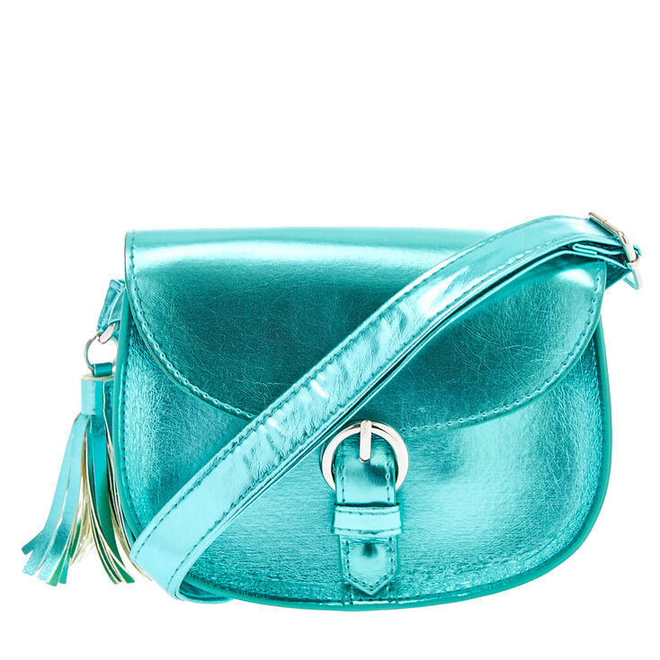 Metallic Mint Crossbody Bag Claire S Metallic Mint Crossbody Bag
