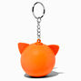 Porte-cl&eacute;s boule anti-stress renard orange,