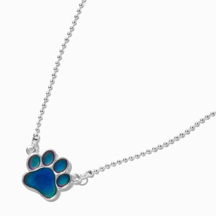 Collier d&rsquo;humeur &agrave; pendentif avec imprim&eacute; patte,