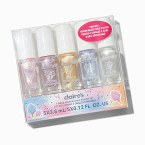 Cotton Candy Scented Peel-Off Nail Polish Set - 5 Pack,