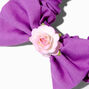 Claire&#39;s Club Dainty Flower Purple Scrunchie,
