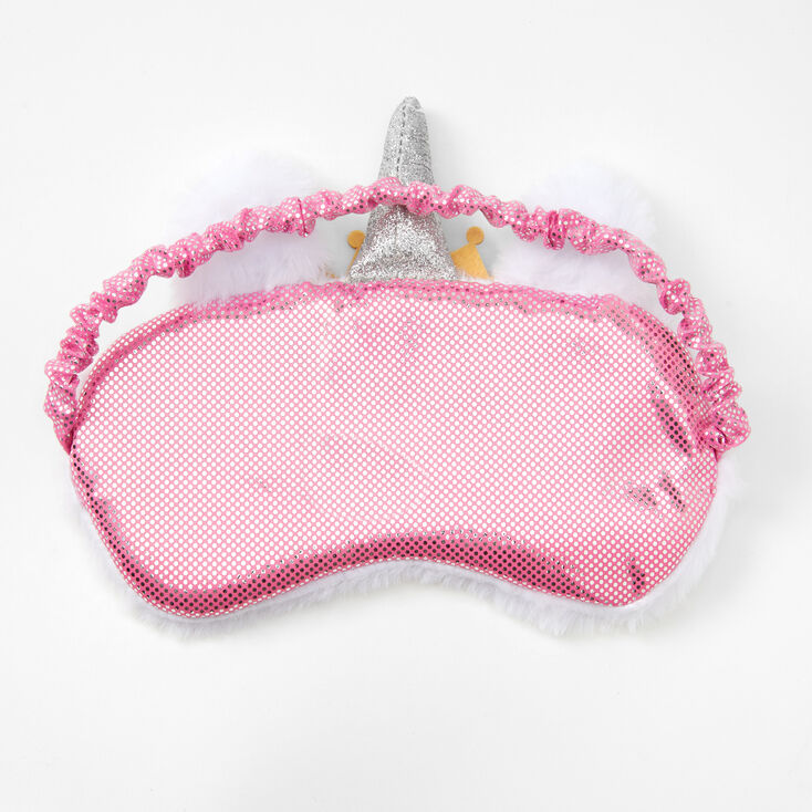 Claire&#39;s Club Princess Unicorn Furry Sleeping Mask,