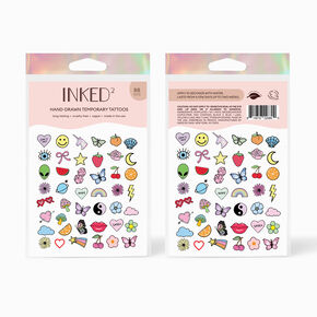 INKED2 Nostalgia Pack Temporary Tattoos,