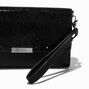 Black Bling Crossbody Wristlet Wallet,