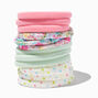 Pastel Floral Rolled Hair Ties - 12 Pack,