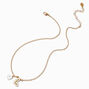 White Bubble Initial Heart Pendant Necklace - L,