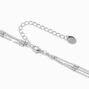 Silver Tab Multi-Strand Necklace,