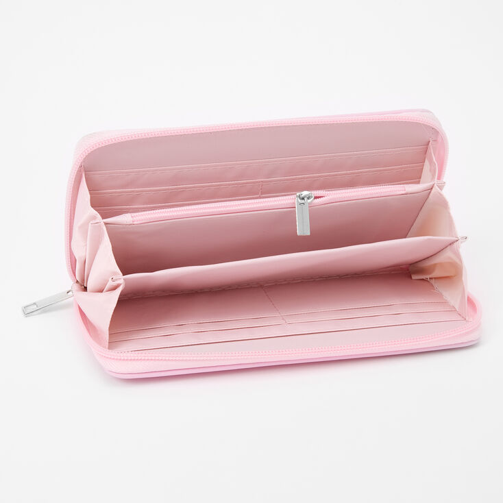 Pink Varsity Initial Wristlet - S,