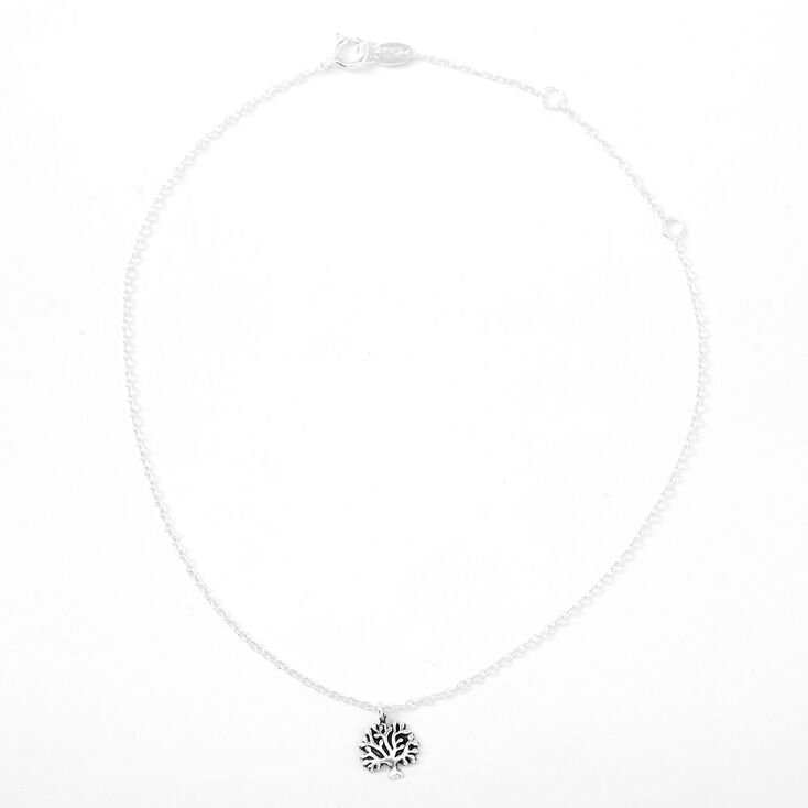 Sterling Silver Tree of Life Chain Anklet,