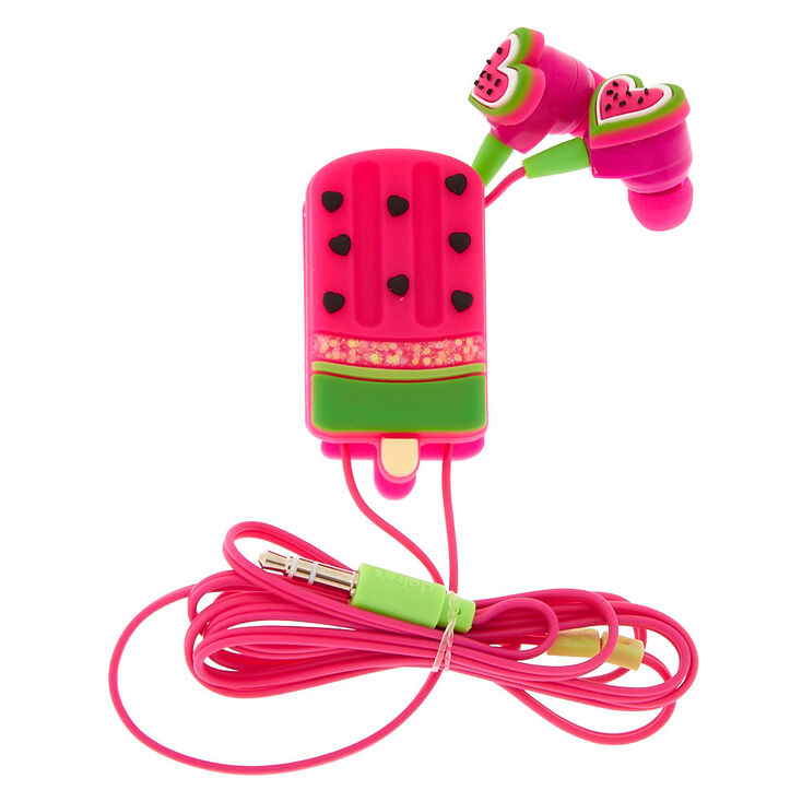 Watermelon Popsicle Earbuds &amp; Winder,