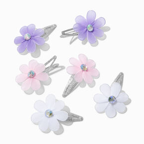 Barrettes clic clac marguerite Claire&#39;s&nbsp;Club - Lot de 6,