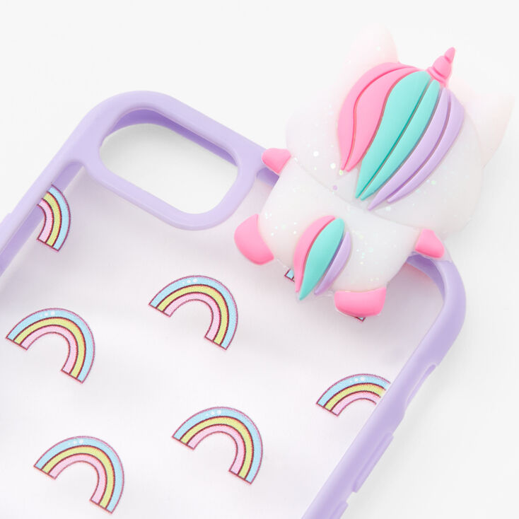 Rainbow Unicorn Peek A Boo Phone Case - Fits iPhone&reg; 6/7/8/SE,