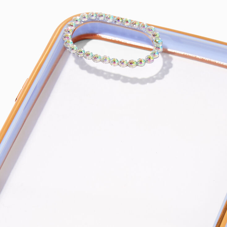 Embellished Clear/Lavender Phone Case - Fits iPhone&reg; 6/7/8/SE,