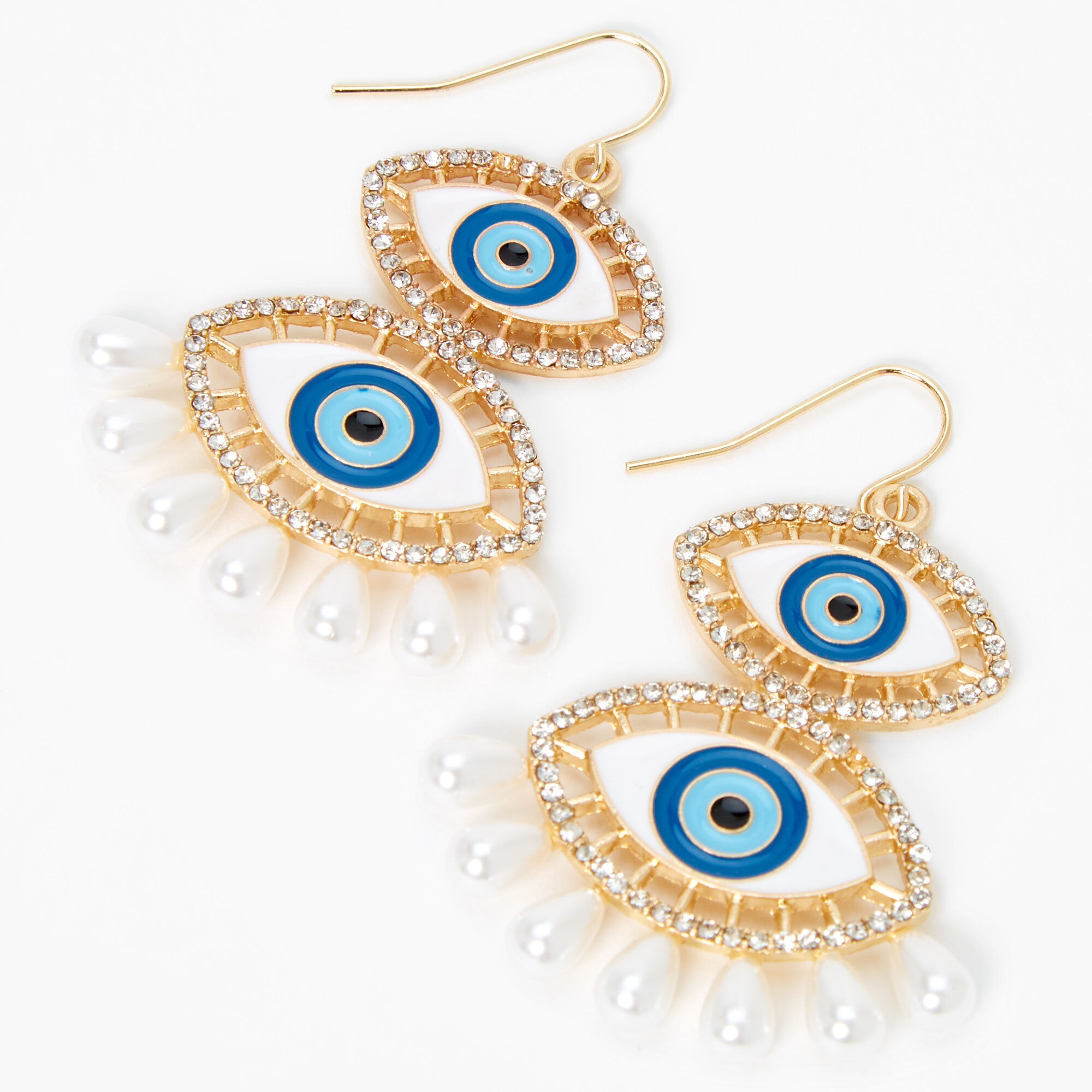 Blue eye earrings on sale